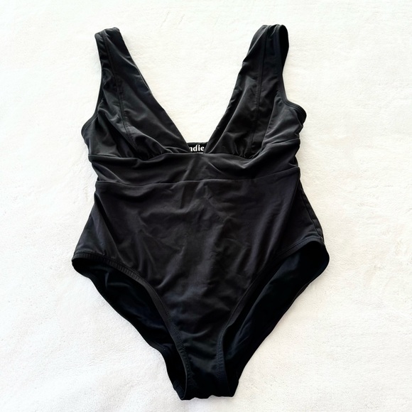 Andies Swim The Full Mykonos One Piece Large in Black Flat - Picture 4 of 10